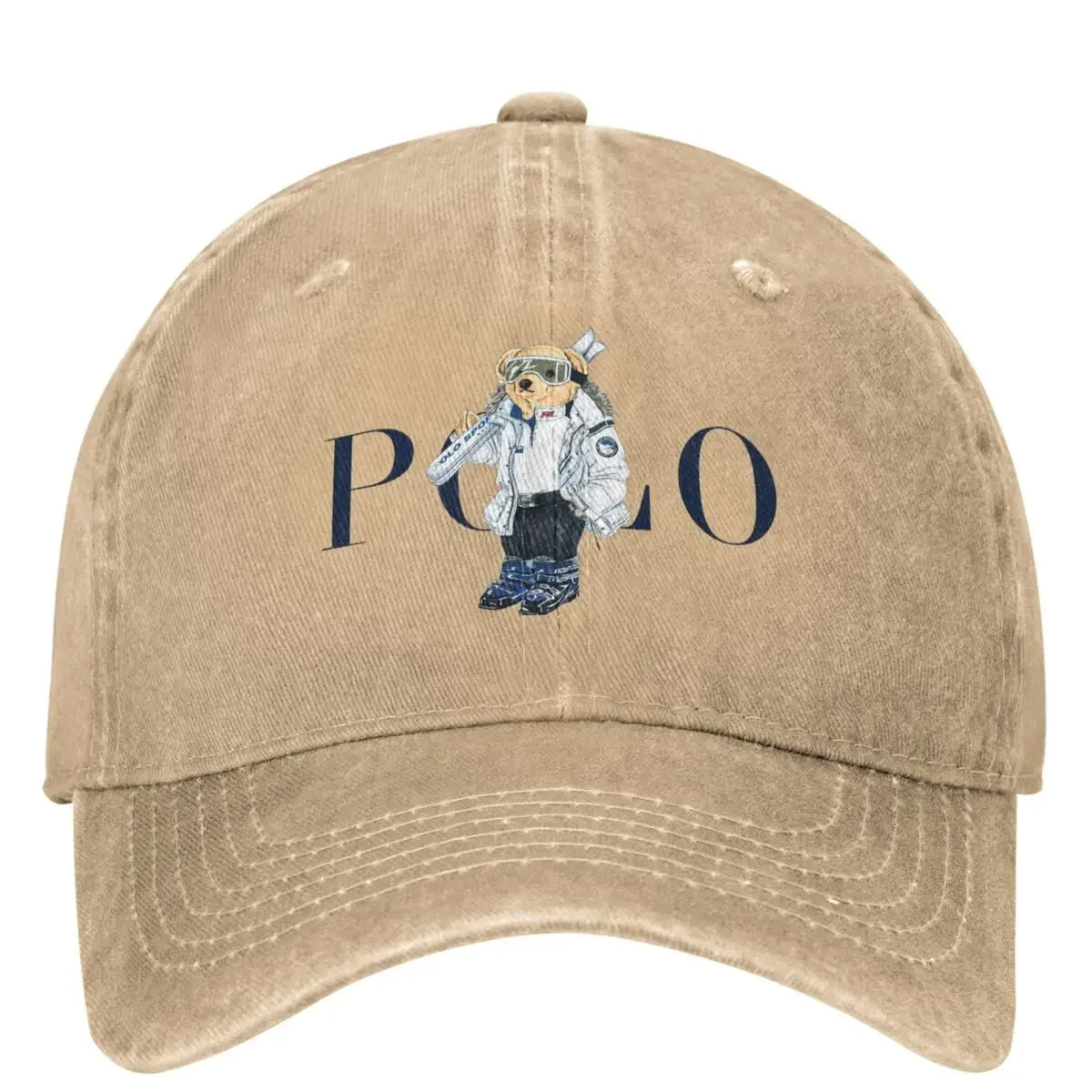 Kawaii Bears Baseball Classic Polo Denim Cap