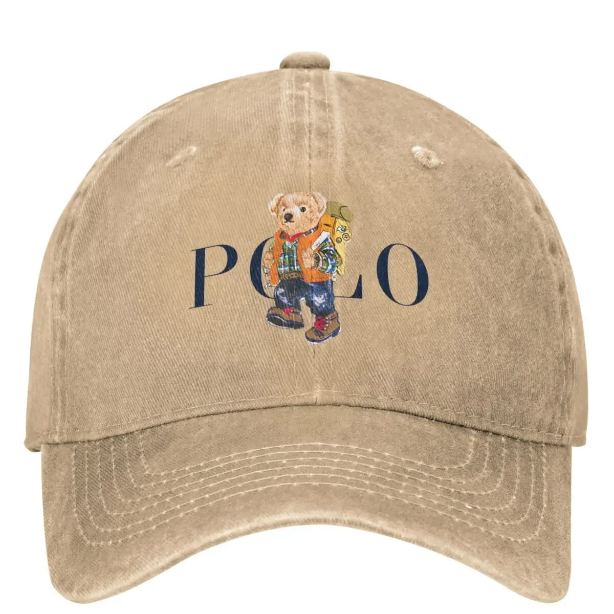 Kawaii Bears Baseball Classic Polo Denim Cap